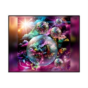 Butterflies 8 1/2"x11" Framed Wall Art